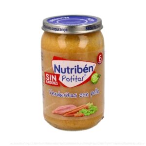 NUTRIBEN POTITO POLLO GUISANTES Y ZANAHORIA 235 G +6 M