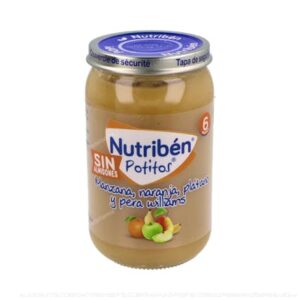 NUTRIBEN POTITO MANZANA NARANJA PLATANO PERA 235 G +6 M