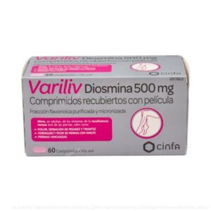 VARILIV (DIOSMINA)CINFAMED 500 MG 60 COMP RECU