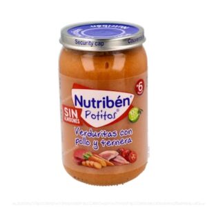 NUTRIBEN POTITO POLLO TERNERA VERDURITAS 235 G +6 M